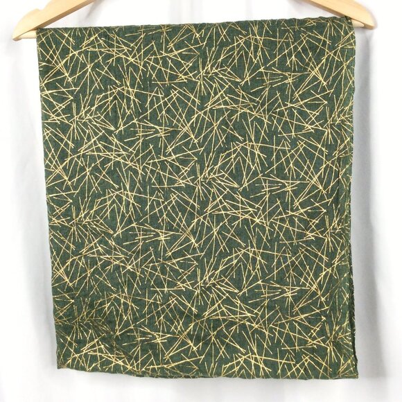 Charming Charlie Metallic Gold Infinity Scarf Green Lightweight 29"x66" - Picture 2 of 6